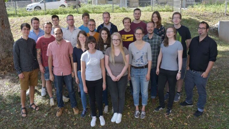 Mitglieder der Arbetisgruppe Bräutigam an der Friedrich-Schiller-Universität Jena